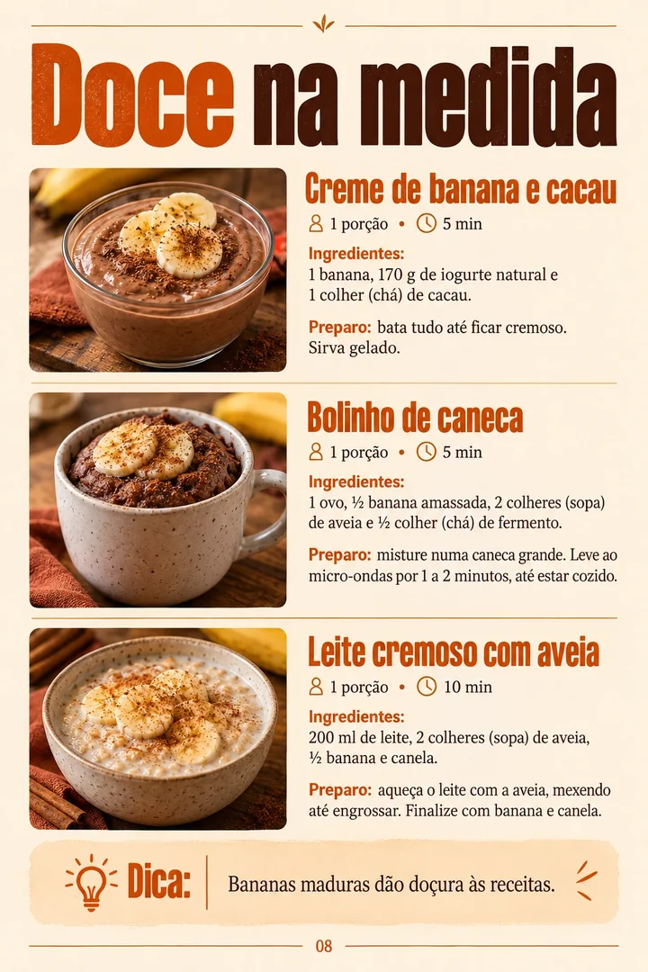 Doces simples para adoçar o dia